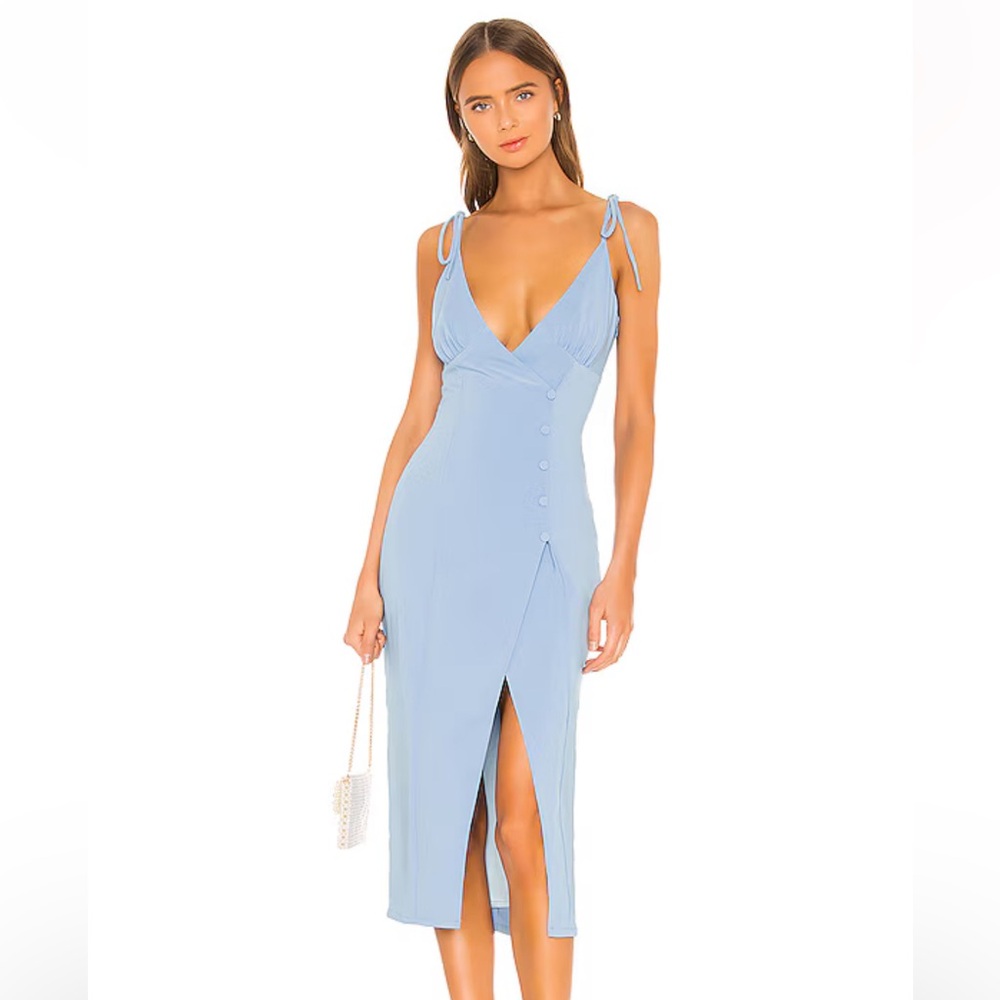 NWT Aaliyah Midi Dress in Periwinkle Blue XXS REVOLVE, Camilla Coelho